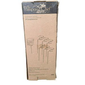 Pampered Chef Outdoor Party Sticks Stakes #2828 Wine Beer Drink Candle Holders